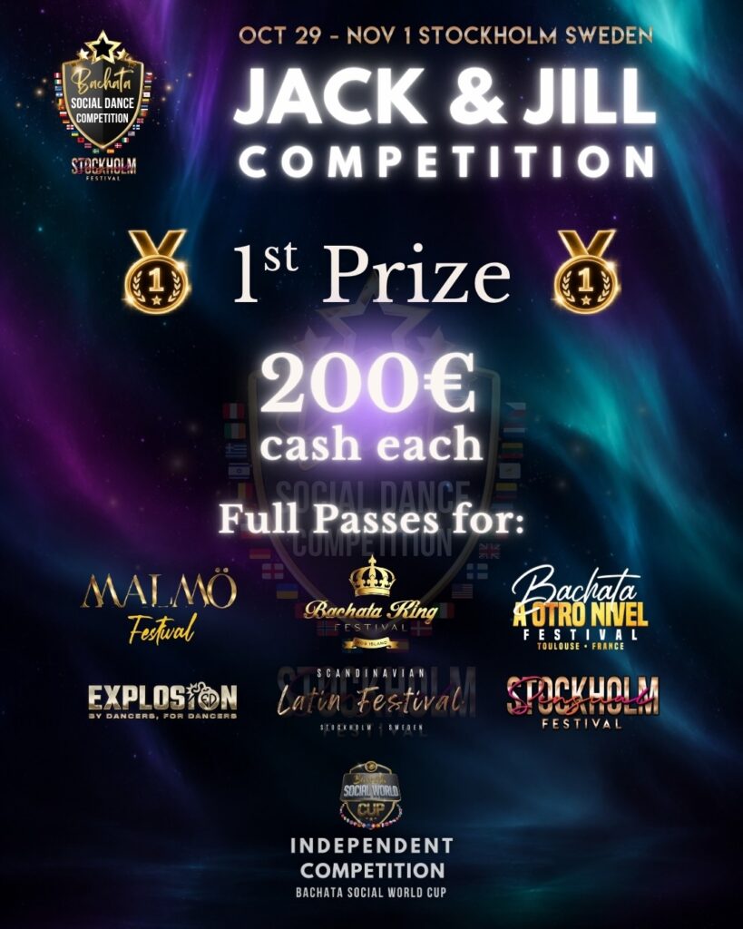 1st Prize – Stockholm Bachata Social Dance Competition 2026