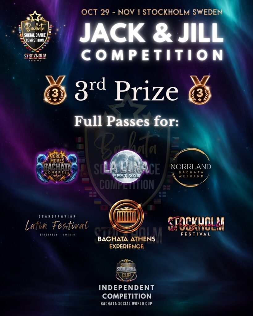 3rd Prize – Stockholm Bachata Social Dance Competition 2026